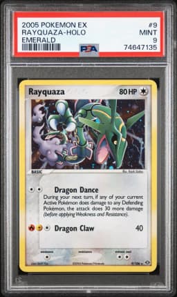 2005 #9 Rayquaza-Holo PSA 9 EX Emerald