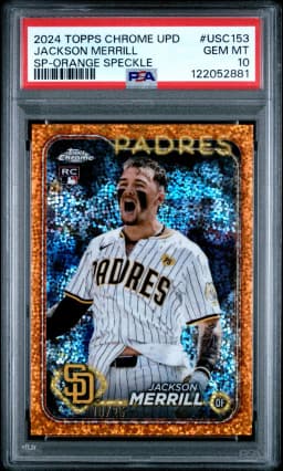 2024 #USC153 Jackson Merrill PSA 10 Topps Chrome Update