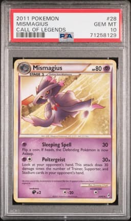 2011 #28 Mismagius PSA 10 Call of Legends