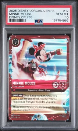 2025 #17 Minnie Mouse - Pirate Lookout PSA 10 Disney Lorcana EN P3-Promo