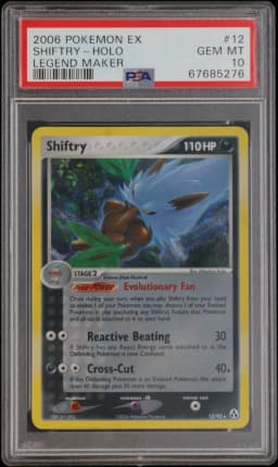 2006 #12 Shiftry-Holo PSA 10 EX Legend Maker