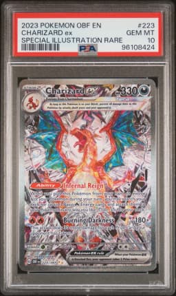 2023 #223 Charizard EX PSA 10 Obf EN-Obsidian Flames