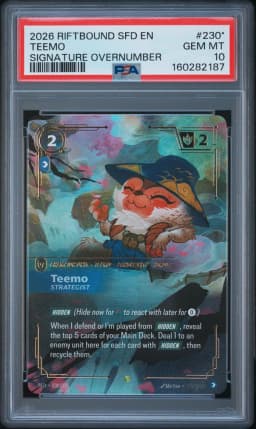 2026 #230* Teemo - Strategist PSA 10 Riftbound: League of Legends Sfd-Spiritforged