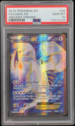 2015 #94 Full Art/Lugia EX PSA 10 XY Ancient Origins