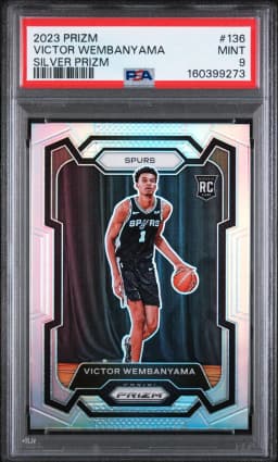 2023 #136 Victor Wembanyama PSA 9 Panini Prizm