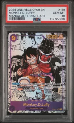 2024 #119 Monkey D. Luffy PSA 10 One Piece OP09-Emperors in the New World
