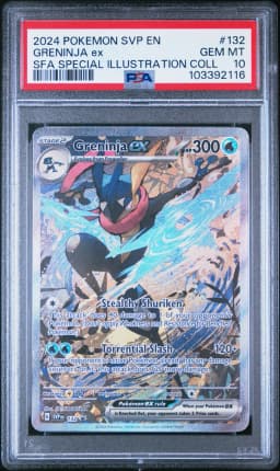 2024 #132 Greninja EX PSA 10 Svp EN-SV Black Star Promo