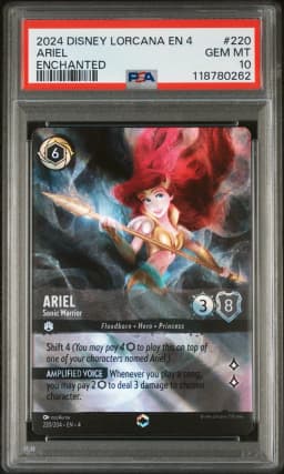2024 #220 Ariel - Sonic Warrior PSA 10 Disney Lorcana EN 4-Ursula's Return