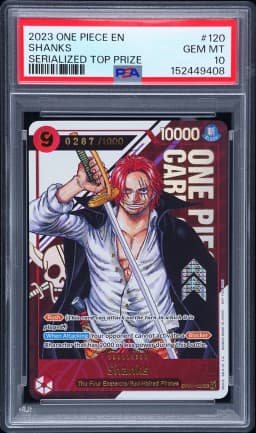 2023 #120 Shanks PSA 10 One Piece Promos