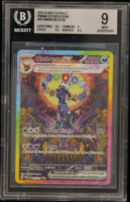 2025 #161 Umbreon ex SIR BGS 9 TCG Scarlet & Violet Prismatic Evolutions