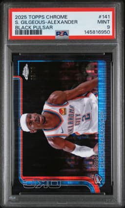2025 #141 Shai Gilgeous-Alexander PSA 9 Topps Chrome