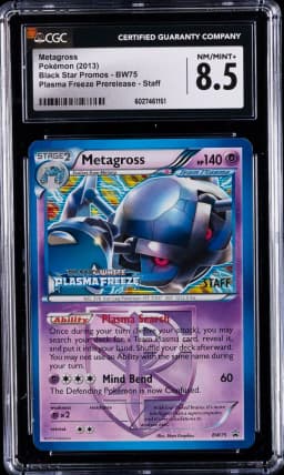 2011 #BW75 Metagross CGC 8.5 Black Star Promos - Black & White - English Pokemon