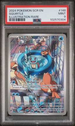 2024 #148 Squirtle PSA 9 Scr EN-Stellar Crown