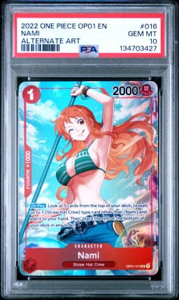 2022 #016 Nami PSA 10 OP01-Romance Dawn One Piece