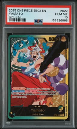 2025 #022 Yamato PSA 10 One Piece EB02-Extra Booster -Anime 25th Collection-