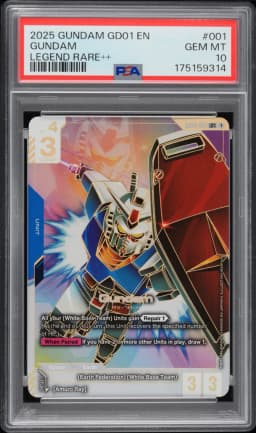 2025 #001 Gundam PSA 10 Gundam Newtype Rising