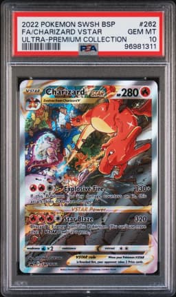 2022 #262 Full Art/Charizard Vstar PSA 10 Swsh Black Star Promo