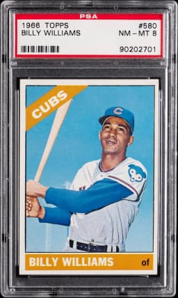 1966 #580 Billy Williams PSA 8 Topps