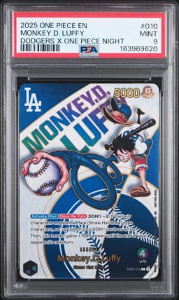 2025 #010 Monkey D. Luffy PSA 9 One Piece Promos