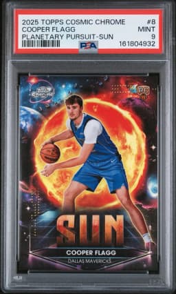 2025 #8 Cooper Flagg PSA 9 Topps Cosmic Chrome Planetary Pursuit