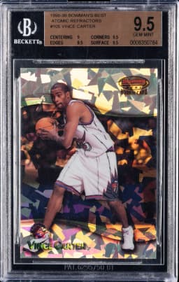 1998 #105 Vince Carter BGS 9.5 Bowman's Best Atomic Refractors Basketball