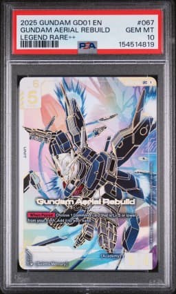 2025 #067 Gundam Aerial Rebuild PSA 10 Gundam Newtype Rising
