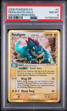 2006 #2 Feraligatr-Holo PSA 8 EX Dragon Frontiers