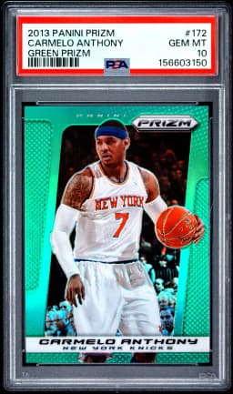 2013 #172 Carmelo Anthony PSA 10 Panini Prizm