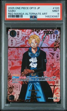 2025 #120 Sabo PSA 9 Japanese OP13-Carrying on His Will One Piece