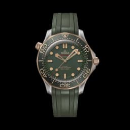 Omega Seamaster Diver 300M - Titanium Bronze Gold - Rubber Strap