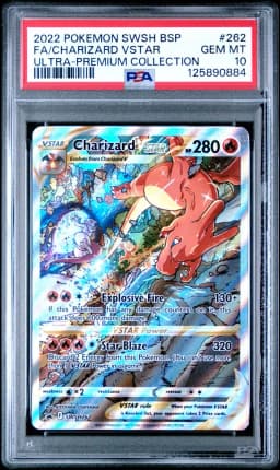 2022 #262 Full Art/Charizard Vstar PSA 10 Swsh Black Star Promo