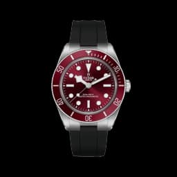 TUDOR Black Bay 58 39mm - Burgundy on Rubber Strap