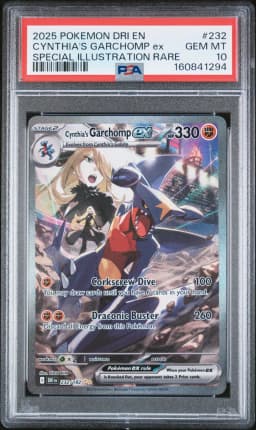 2025 #232 Cynthia's Garchomp EX PSA 10 Dri EN-Destined Rivals