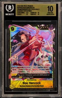 2026 #OP14112 Boa Hancock SR/(Championships 26-27 Regionals Season 1 Top 64 Prize) BGS 10 One Piece Card Game Promos
