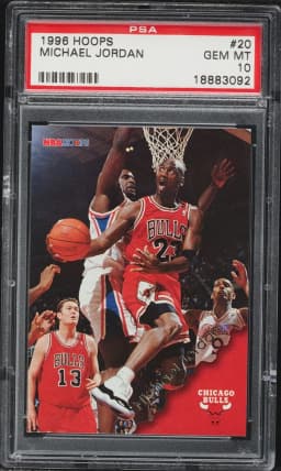 1996 #20 Michael Jordan PSA 10 Hoops Basketball