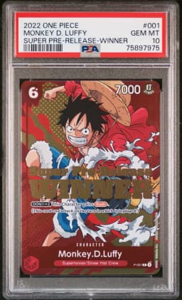 2022 #001 Monkey D. Luffy PSA 10 One Piece Promos