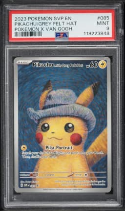 2023 #085 Pikachu With Grey Felt Hat PSA 9 Svp EN-SV Black Star Promo Pokemon