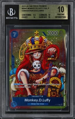 2022 #P043 Monkey.D.Luffy FOIL P/(Convention Exclusive) BGS 10 One Piece Card Game Promos