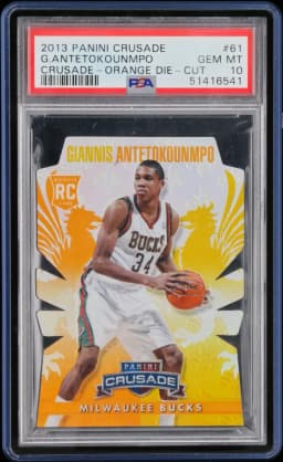 2013 #61 Giannis Antetokounmpo PSA 10 Panini Crusade Crusade