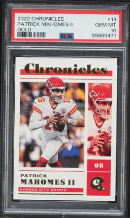 2022 #13 Patrick Mahomes II PSA 10 Panini Chronicles Football
