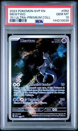2023 #052 Mewtwo PSA 10 Svp EN-SV Black Star Promo
