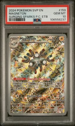2024 #159 Magneton PSA 10 Svp EN-SV Black Star Promo