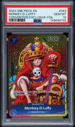 2024 #043 Monkey D. Luffy PSA 10 Promos One Piece
