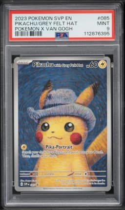 2023 #085 Pikachu With Grey Felt Hat PSA 9 Svp EN-SV Black Star Promo Pokemon
