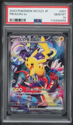 2023 #1 Pikachu EX PSA 10 Japanese WCS23-World Championships Yokohama Deck: Pikachu Pokemon