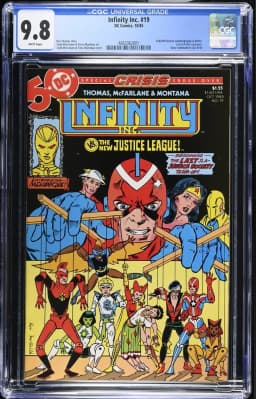 1985 Infinity Inc. #19 CGC 9.8 DC Comics