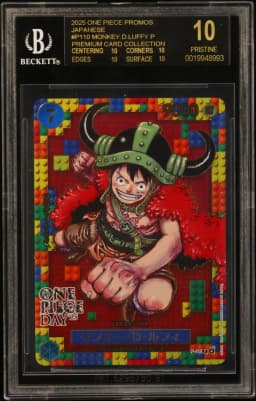 2025 #P110 Monkey.D.Luffy P/(Premium Card Collection -ONE PIECE DAY '25-) BGS 10 One Piece Card Game Promos Japanese