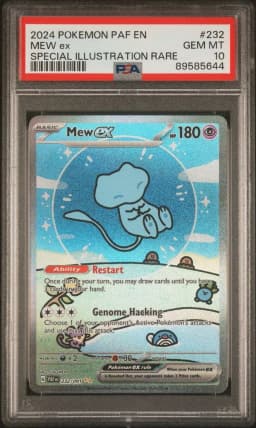 2024 #232 Mew EX PSA 10 Paf EN-Paldean Fates