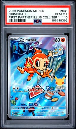 2026 #041 Chimchar PSA 10 Mep EN-Me Black Star Promo