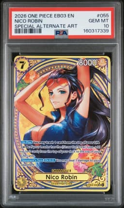 2026 #055 Nico Robin PSA 10 One Piece EB03-Extra Booster -One Piece Heroines Edition-